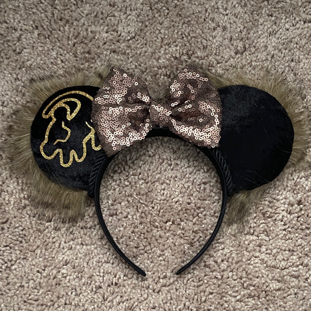 Kids Lion Ears Headband with Bow